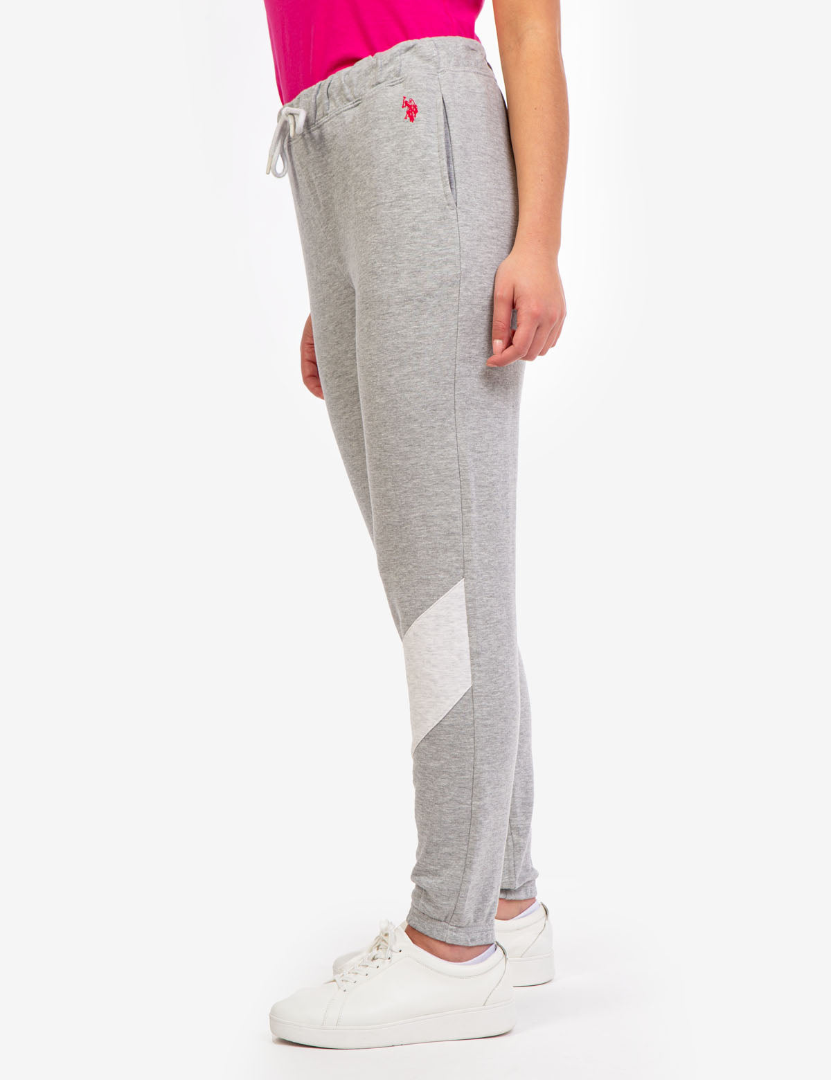 Colorblock Jogger Pants with Elastic Waistband & Pockets
