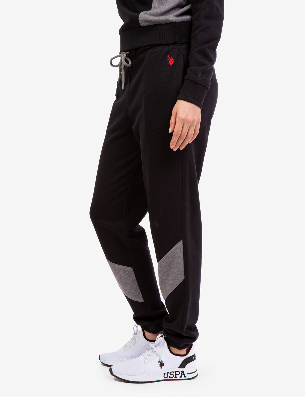 Colorblock Jogger Pants with Elastic Waistband & Pockets