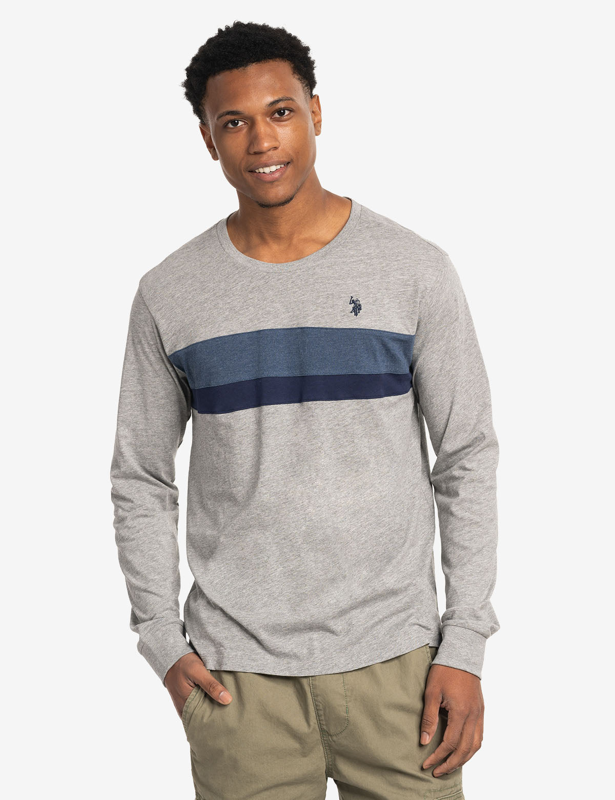 Colorblock Long Sleeve Jersey T-Shirt | Casual Comfort Fit