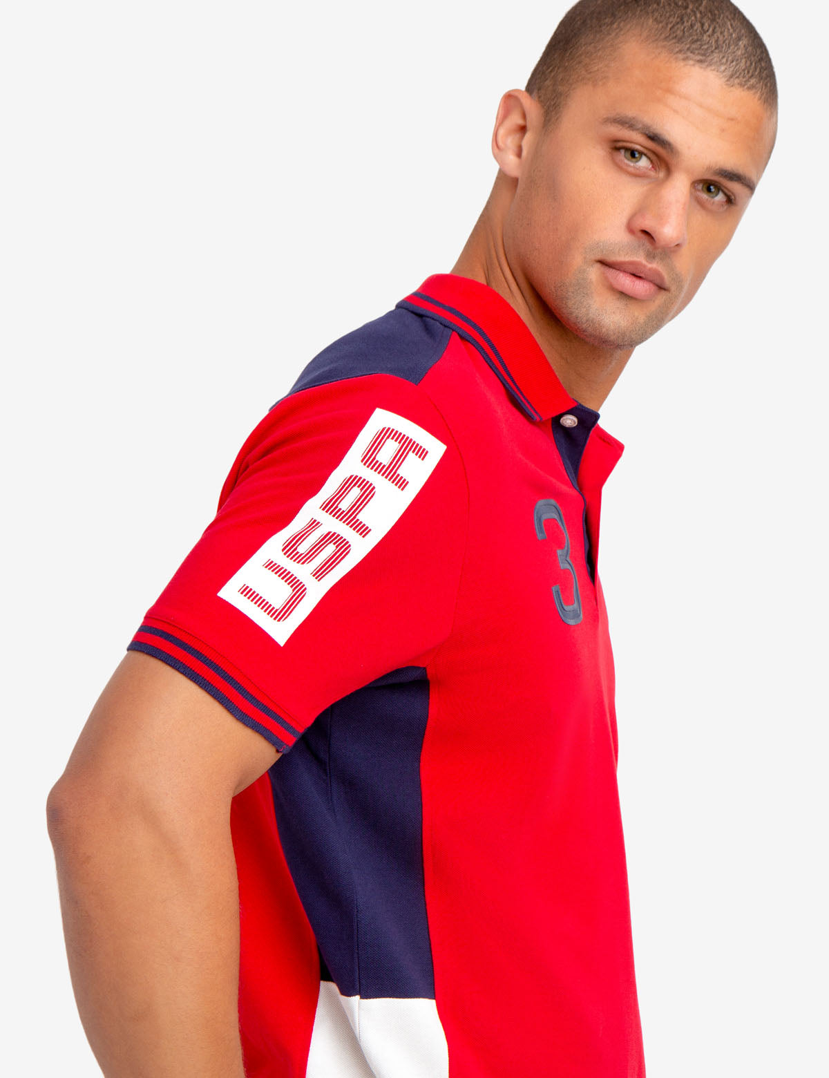 Colorblock Polo Shirt with USPA Patch & Vented Hems | U.S. Polo Assn.