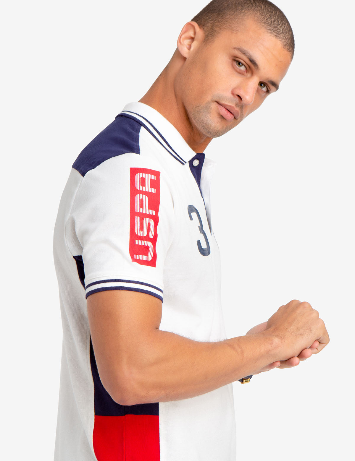 Colorblock Polo Shirt with USPA Patch & Vented Hems | U.S. Polo Assn.
