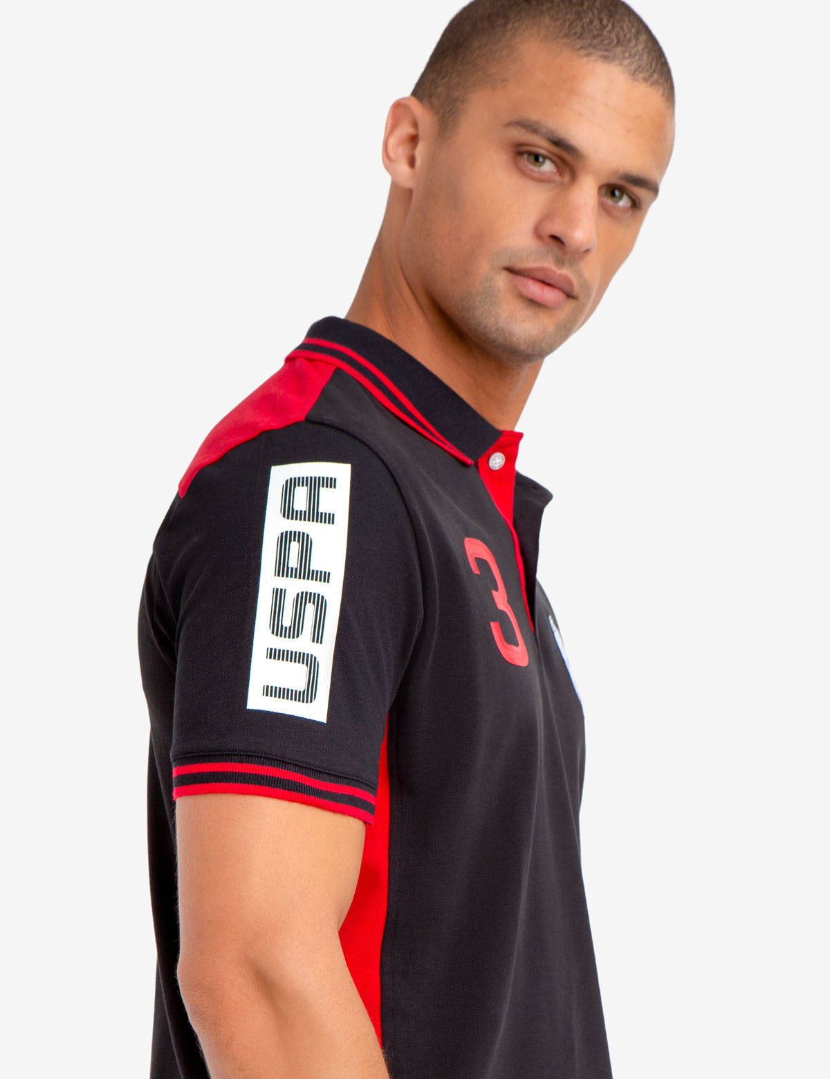 Colorblock Polo Shirt with USPA Patch & Vented Hems | U.S. Polo Assn.