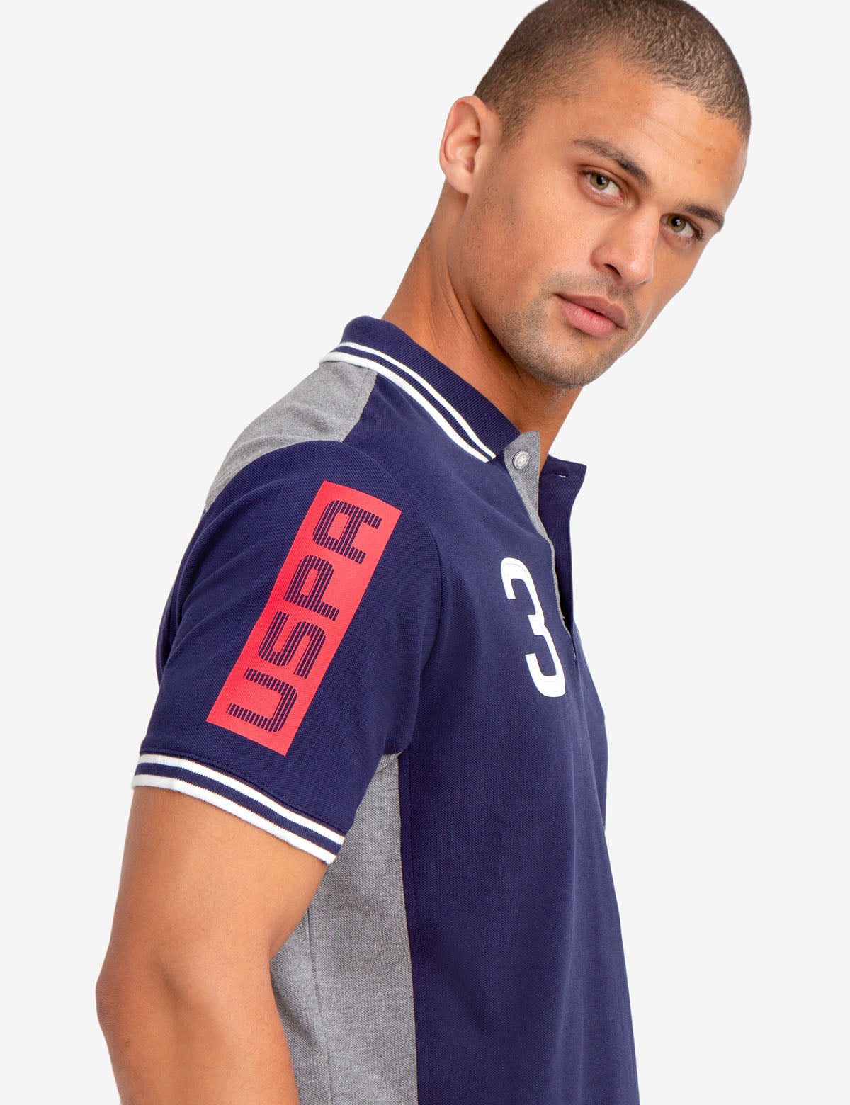 Colorblock Polo Shirt with USPA Patch & Vented Hems | U.S. Polo Assn.