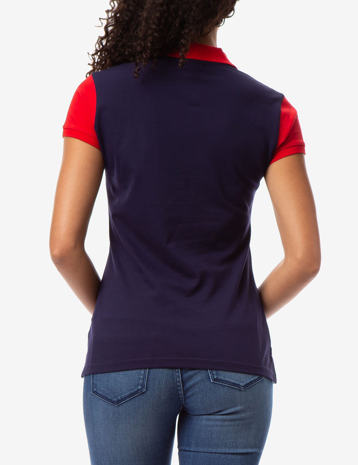 Colorblock Polo Shirt for Men | 100% Cotton with Rib Knit Cuffs
