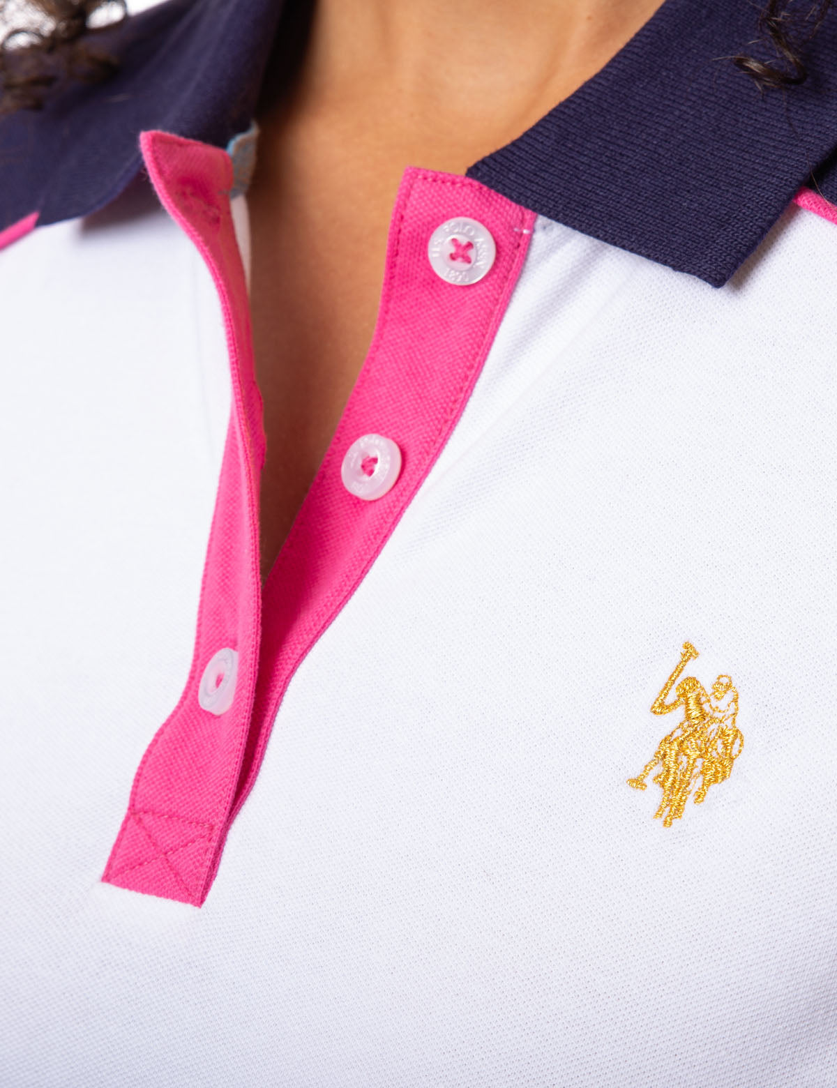 Colorblock Polo Shirt for Men | 100% Cotton with Rib Knit Cuffs