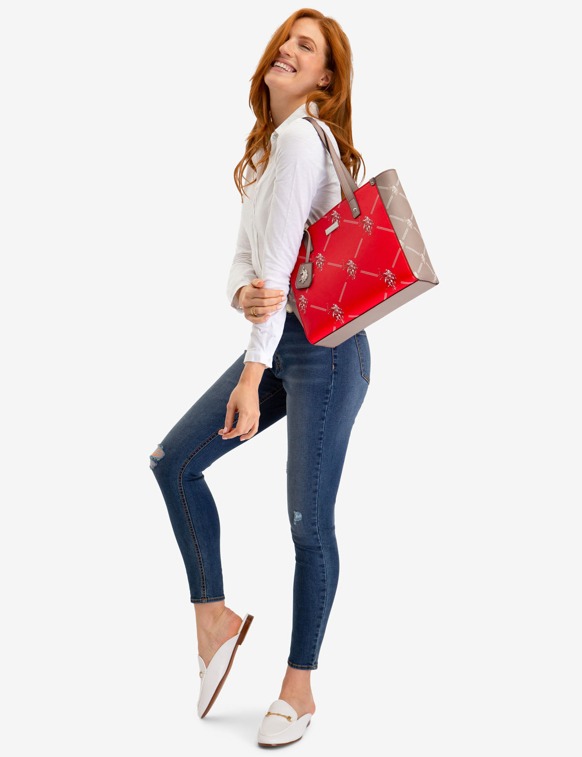 Colorblock Signature Handbag | Stylish Women's Tote