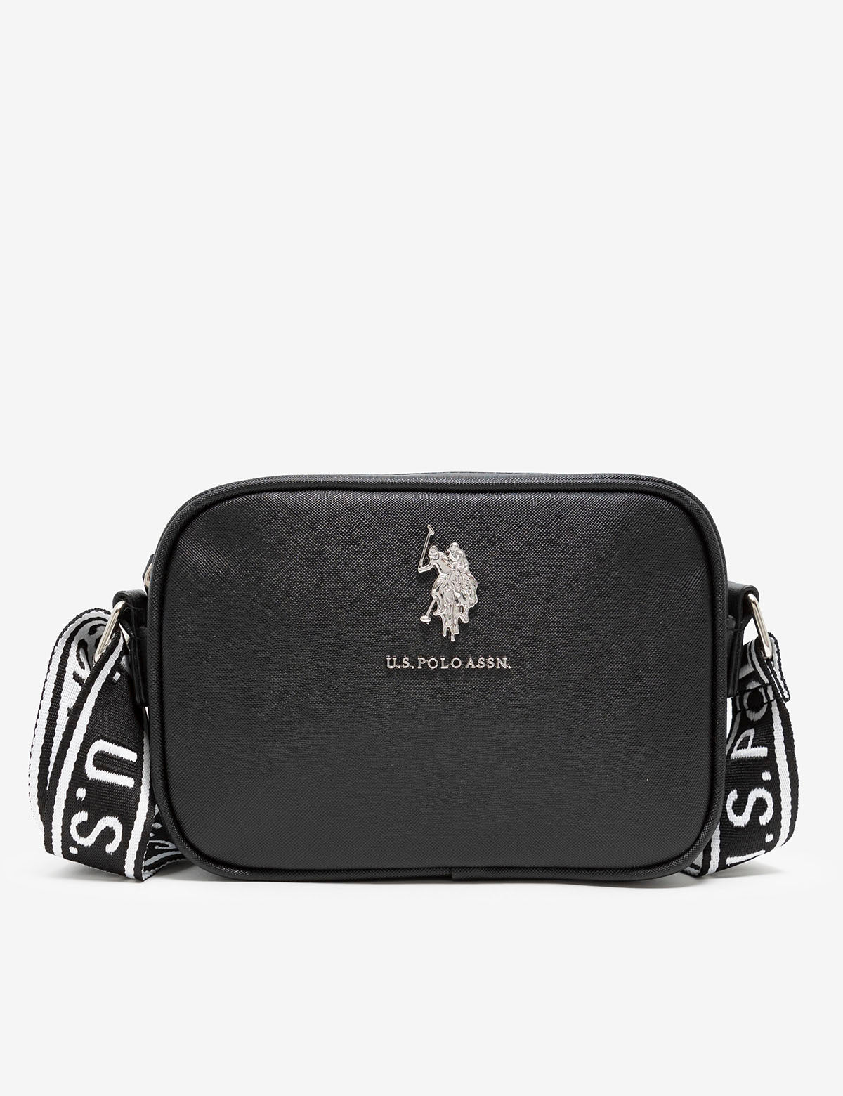 Classic Zip Crossbody Bag for Women | Saffiano PU & Logo Strap | U.S. Polo Assn.