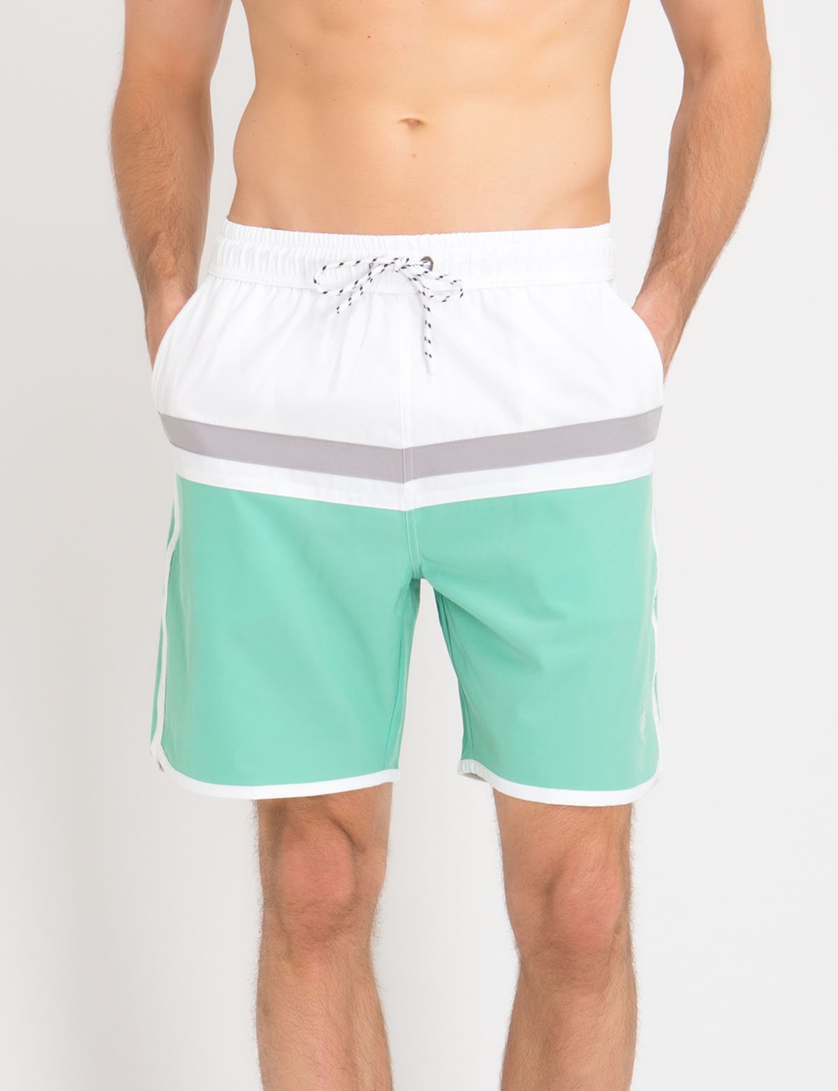 Colorblock Swim Trunks with Elastic Waist & Mesh Lining | U.S. Polo Assn.