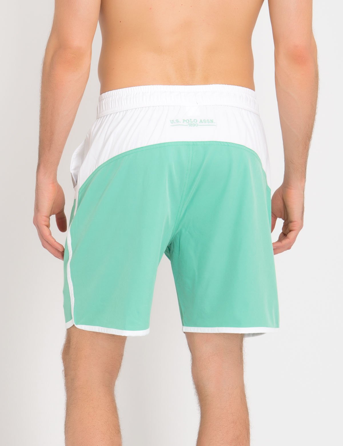 Colorblock Swim Trunks with Elastic Waist & Mesh Lining | U.S. Polo Assn.