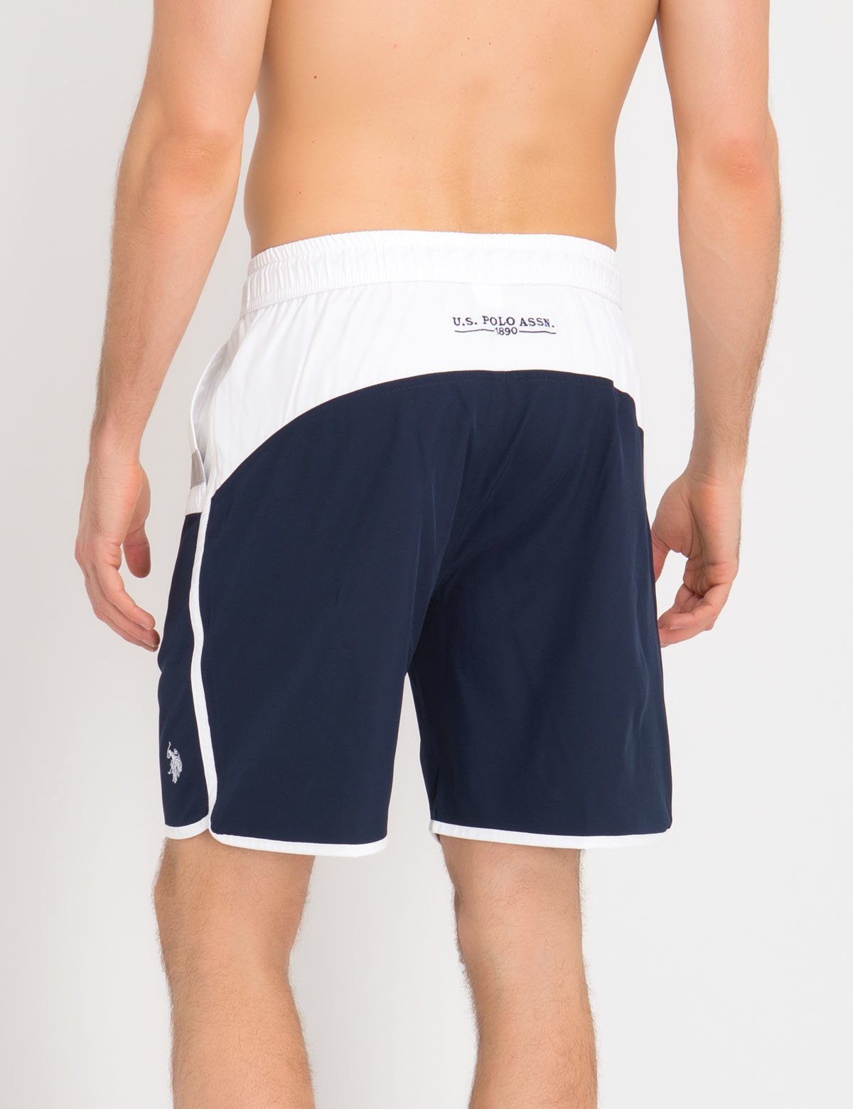 Colorblock Swim Trunks with Elastic Waist & Mesh Lining | U.S. Polo Assn.