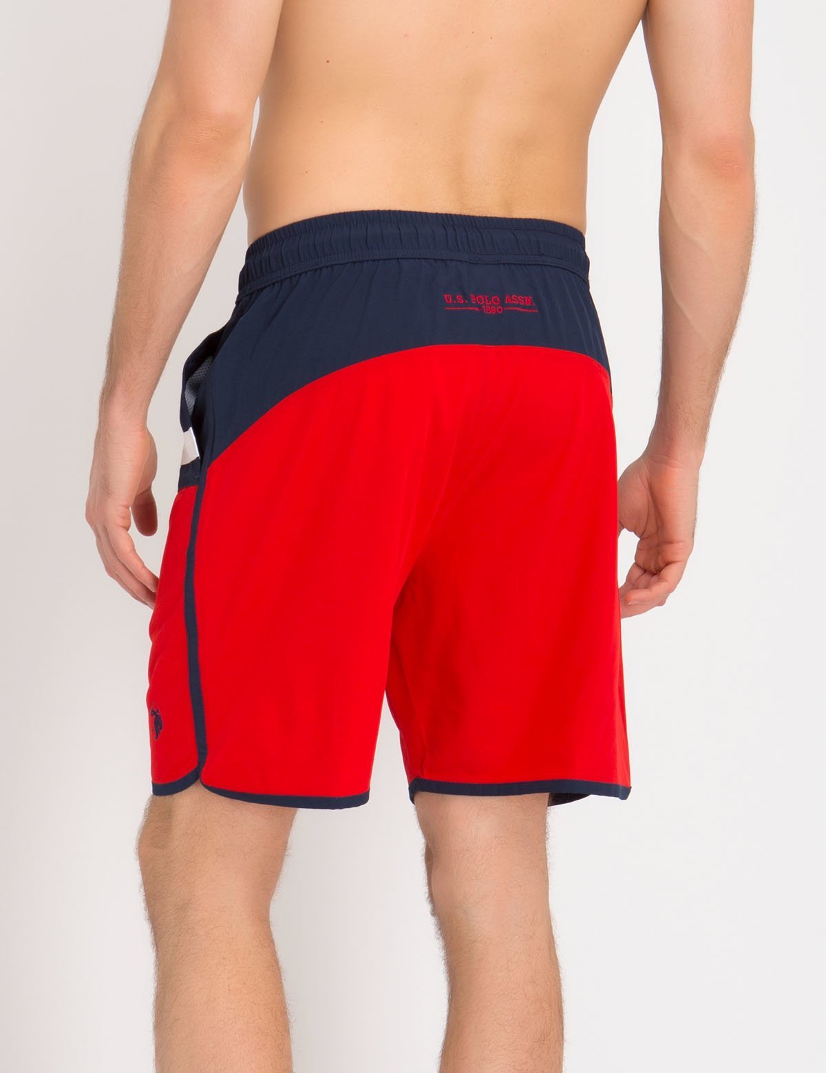 Colorblock Swim Trunks with Elastic Waist & Mesh Lining | U.S. Polo Assn.
