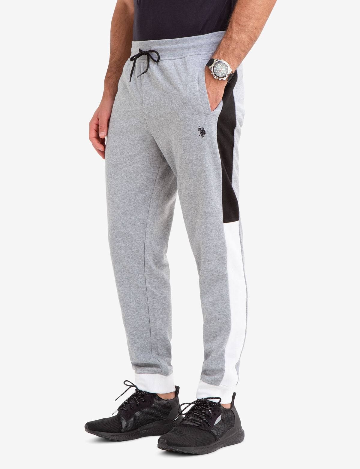 Colorblock Jogger Pants with Elastic Waist | U.S. Polo Assn.