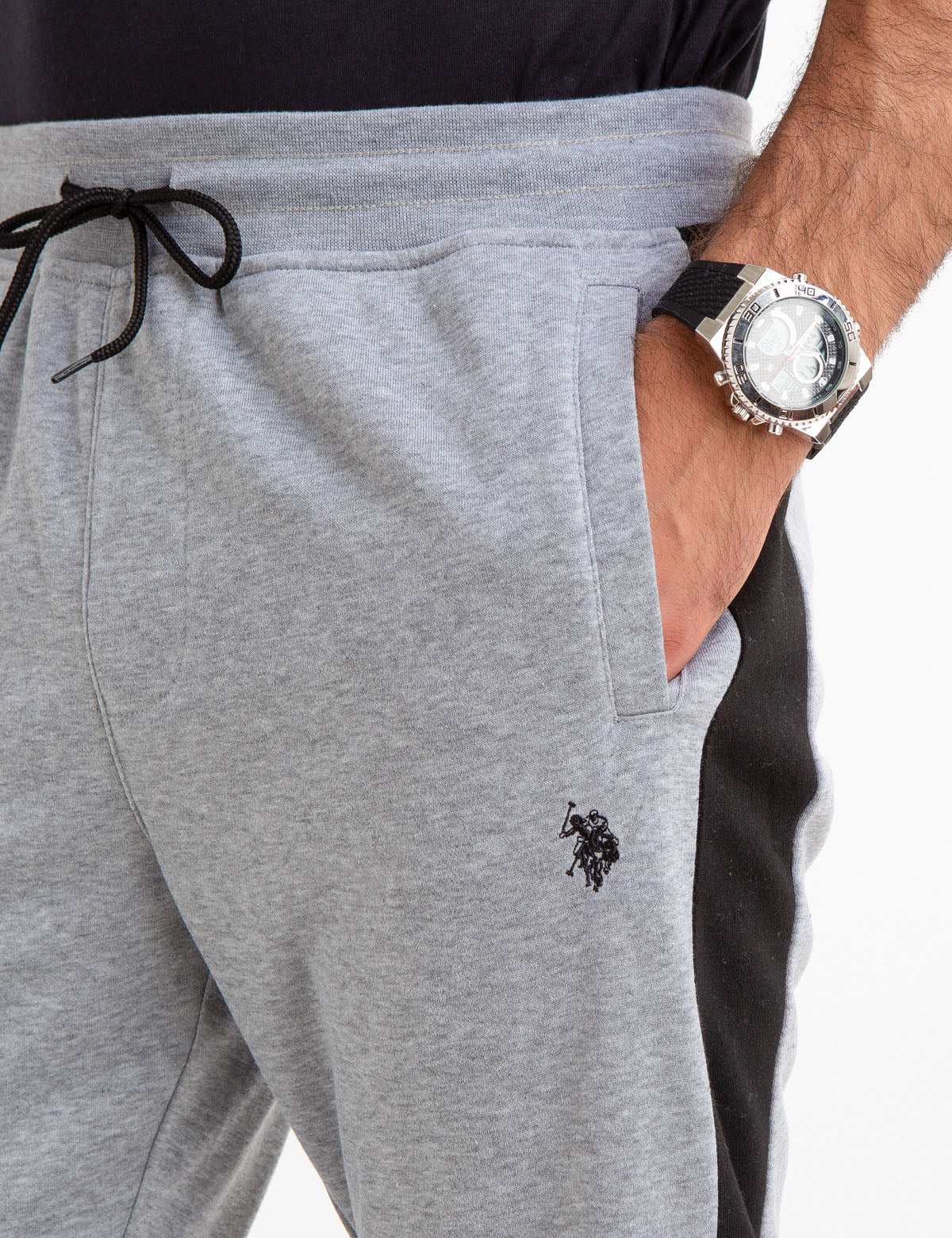 Colorblock Jogger Pants with Elastic Waist | U.S. Polo Assn.