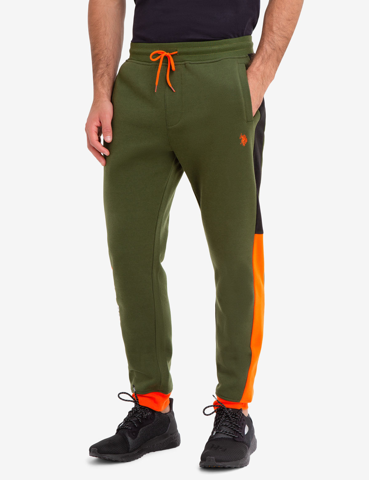 Colorblock Jogger Pants with Elastic Waist | U.S. Polo Assn.