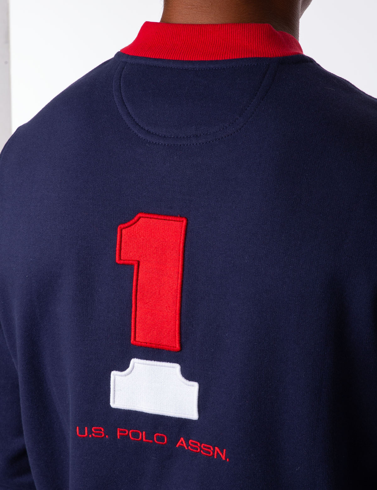 Colorblock Fleece Bomber Jacket with Ribbed Cuffs | USPA