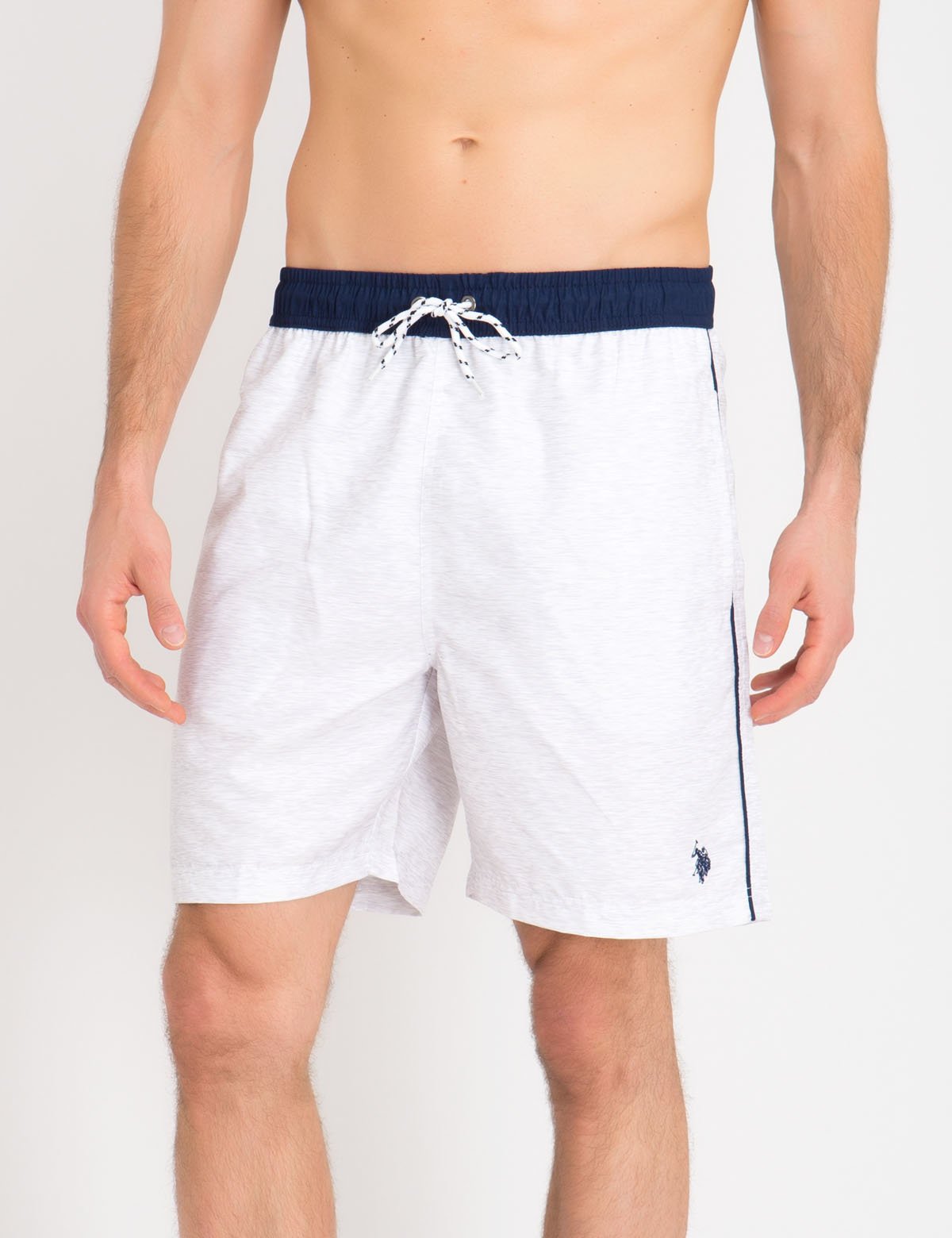 Contrast Waist Swim Trunks with Mesh Lining & Pockets | Quick-Dry