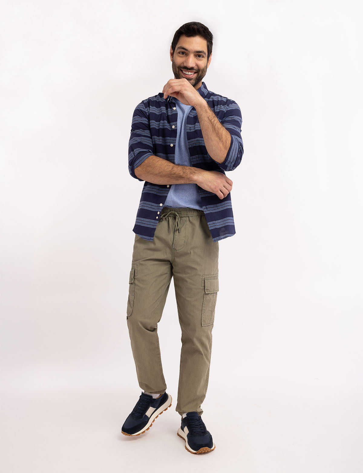 Triple Stretch Cotton Poplin Shirt | Comfort & Durability