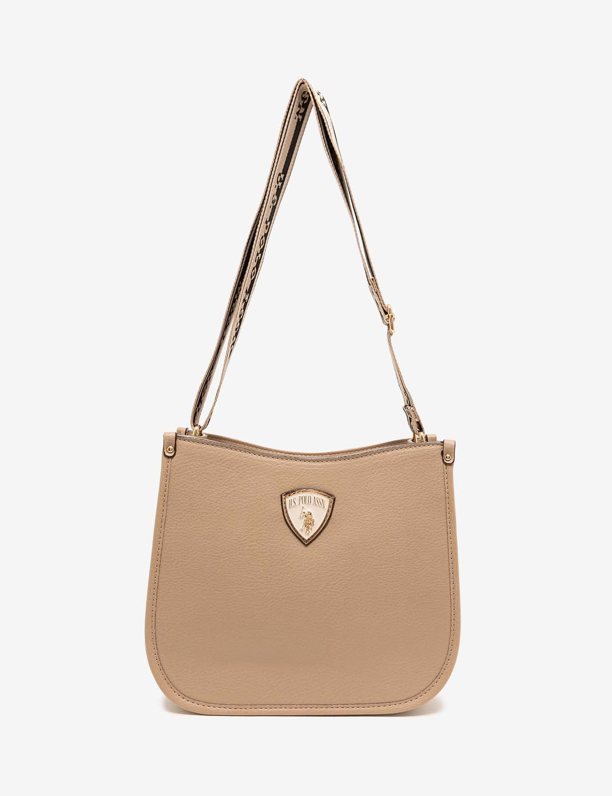 PU Leather Crossbody Bag with Adjustable Strap & Zippered Pockets | Crest