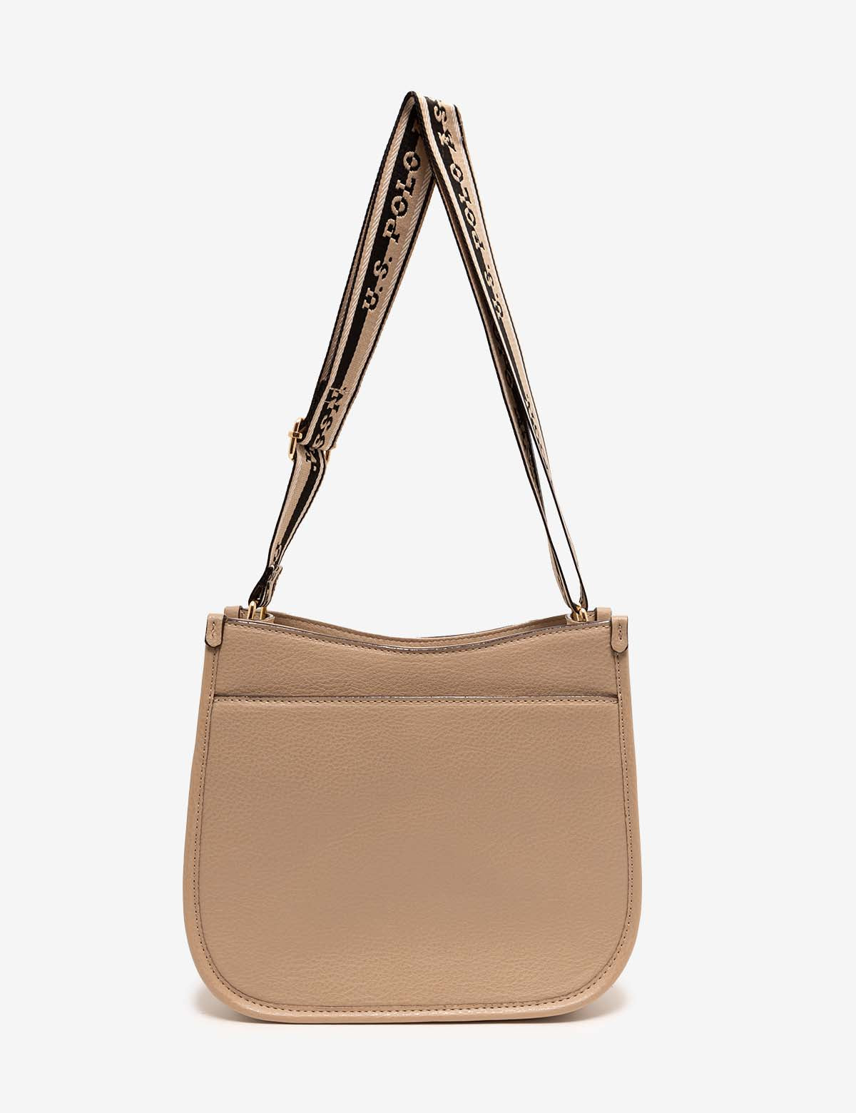 PU Leather Crossbody Bag with Adjustable Strap & Zippered Pockets | Crest