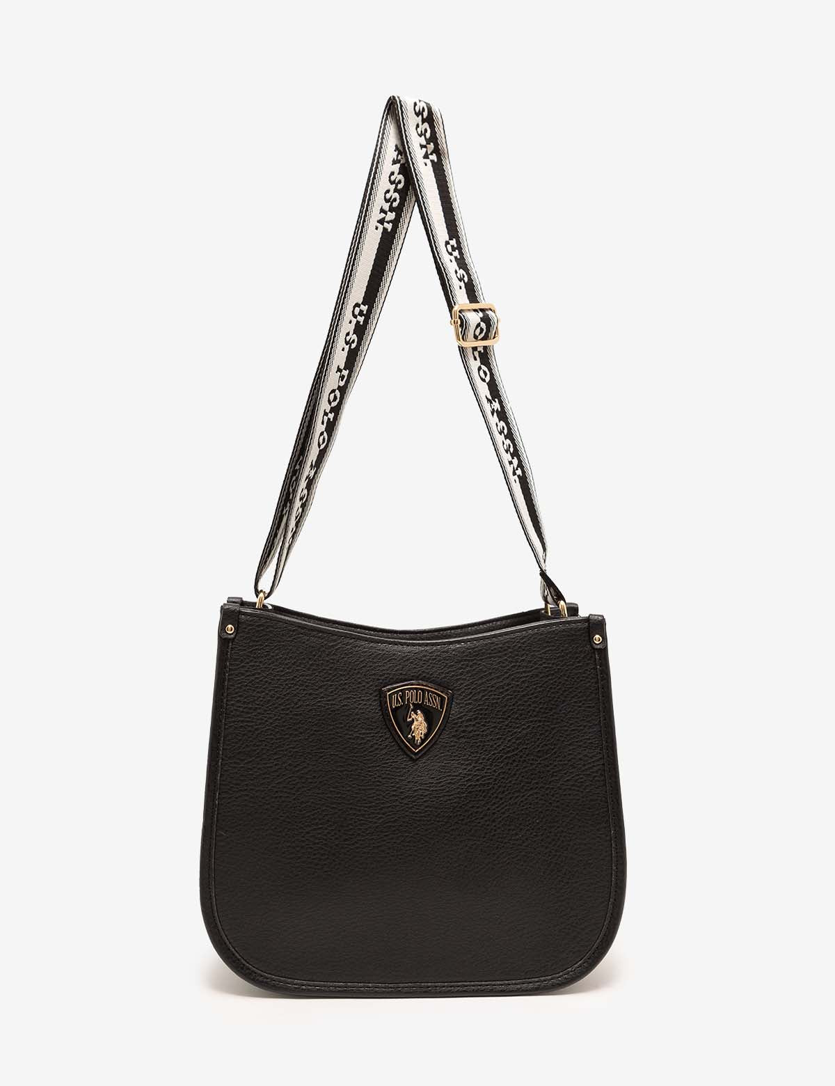 PU Leather Crossbody Bag with Adjustable Strap & Zippered Pockets | Crest