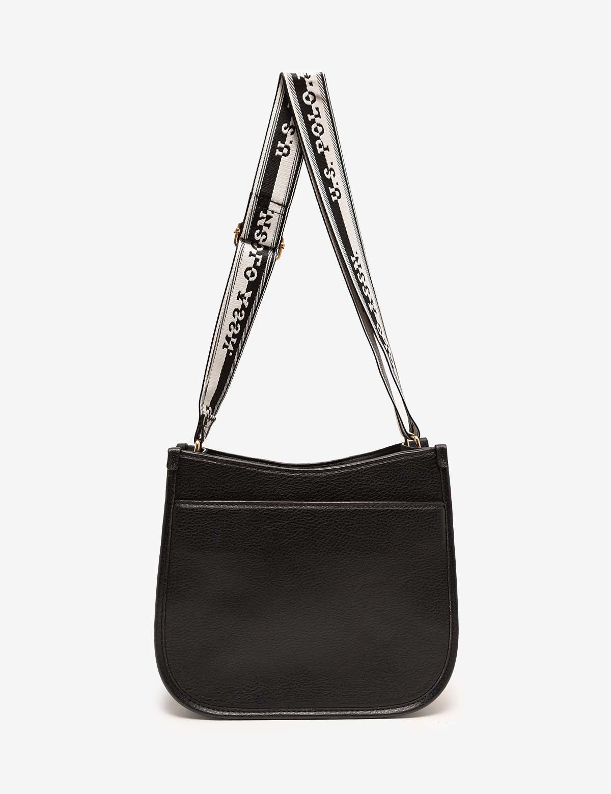 PU Leather Crossbody Bag with Adjustable Strap & Zippered Pockets | Crest
