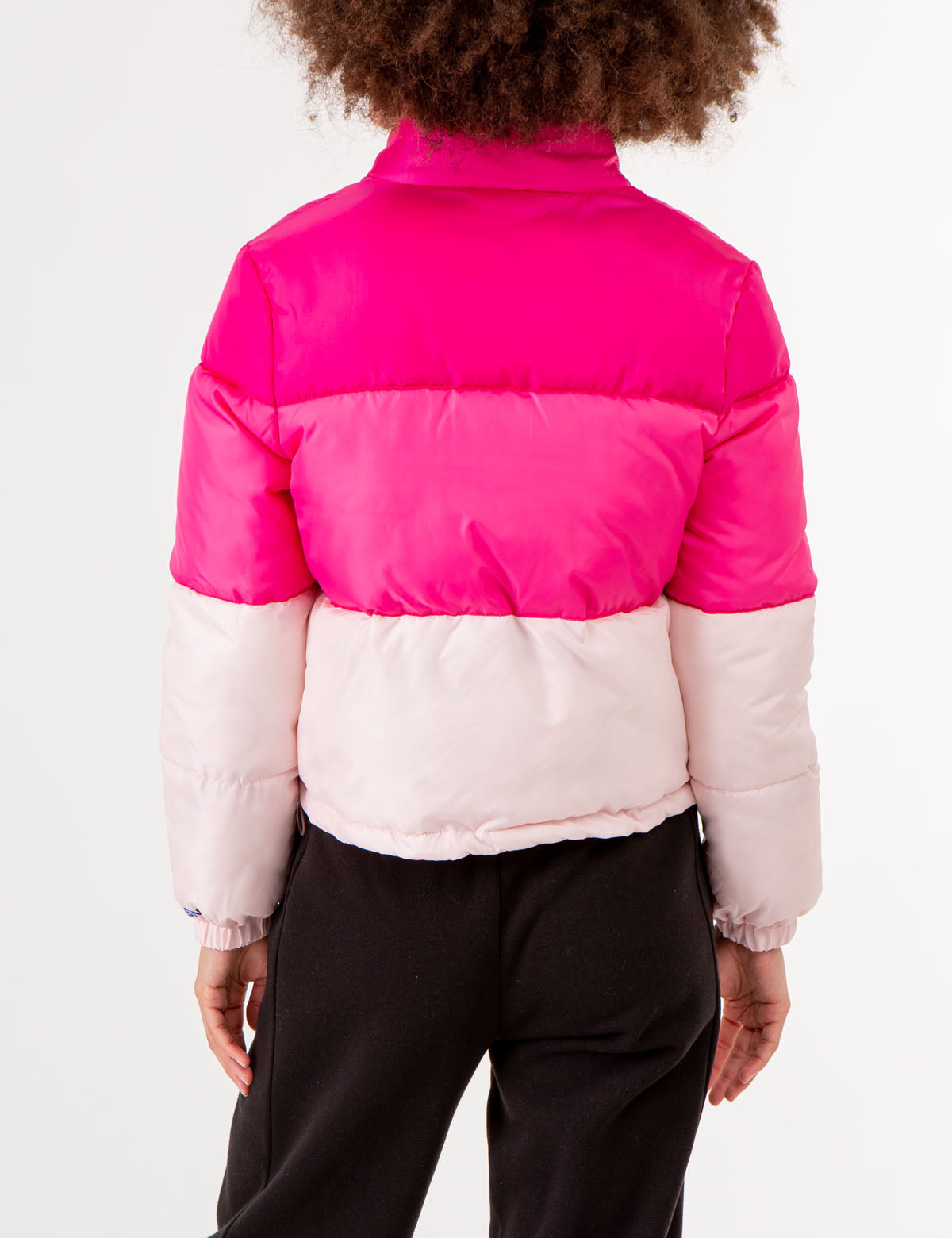 Colorblock Cropped Puffer Jacket | Stylish Winter Coat