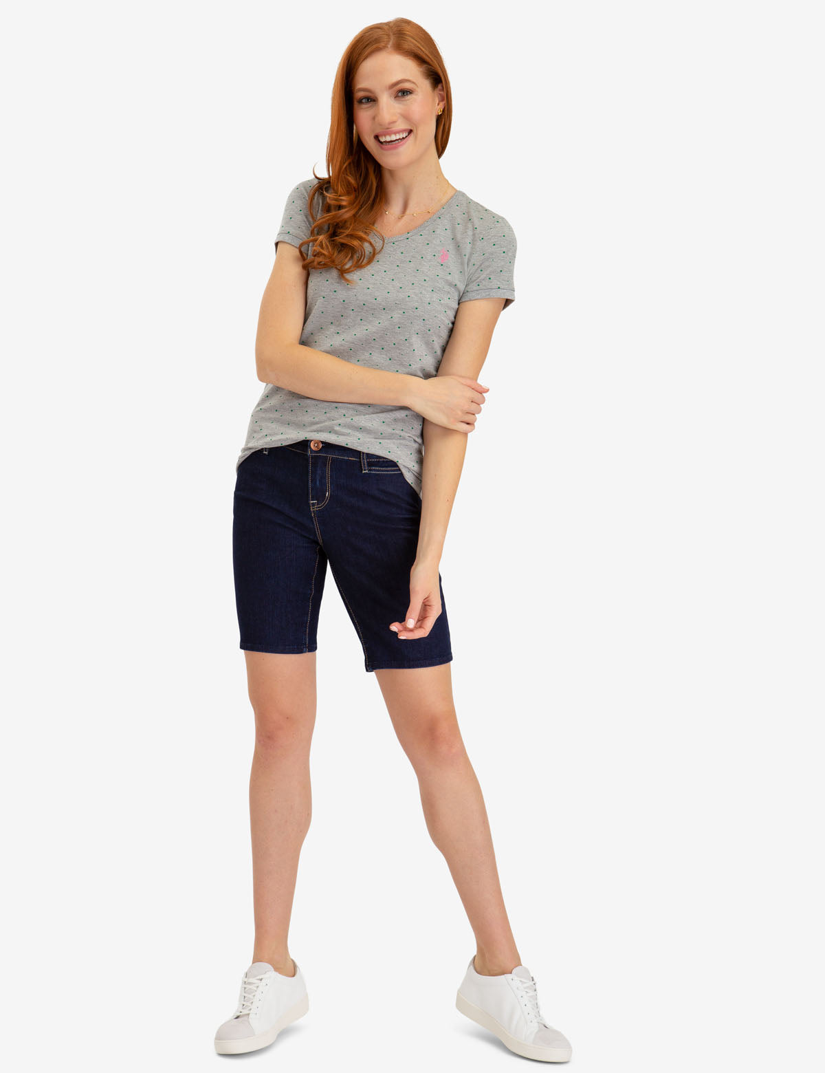 Stretch Denim Chino Shorts for Men | 9" Inseam & Eco-Friendly Fabric