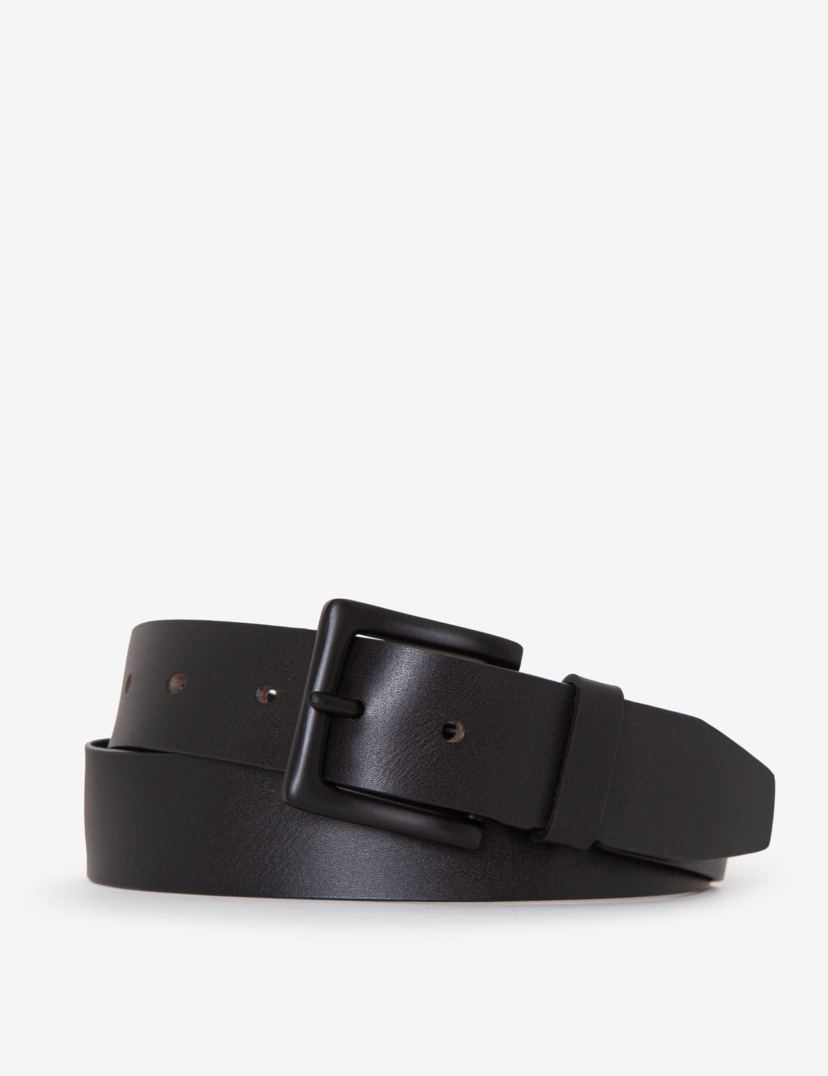 Men's Black Matte Buckle Belt 38mm | Premium Dress Belt