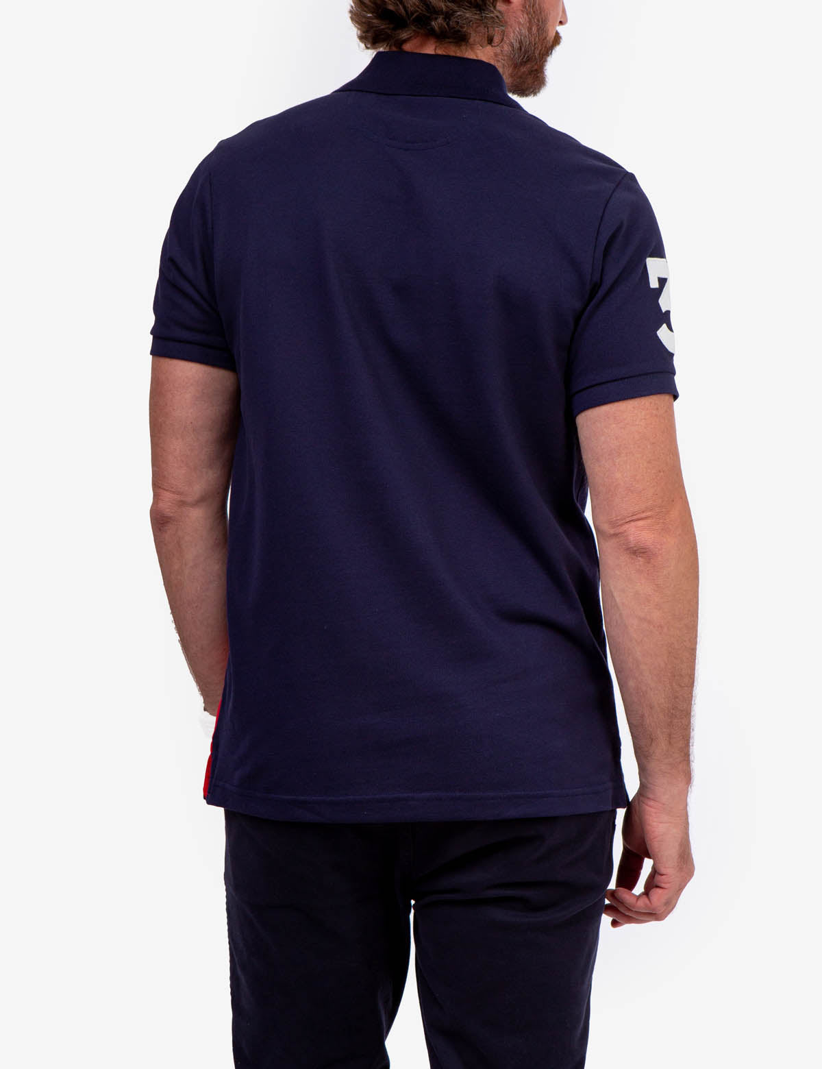 Diagonal Stripe Polo Shirt with Collar & Rib Cuffs | U.S. Polo Assn.