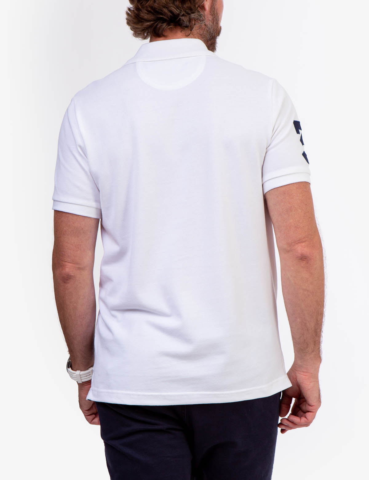 Diagonal Stripe Polo Shirt with Collar & Rib Cuffs | U.S. Polo Assn.
