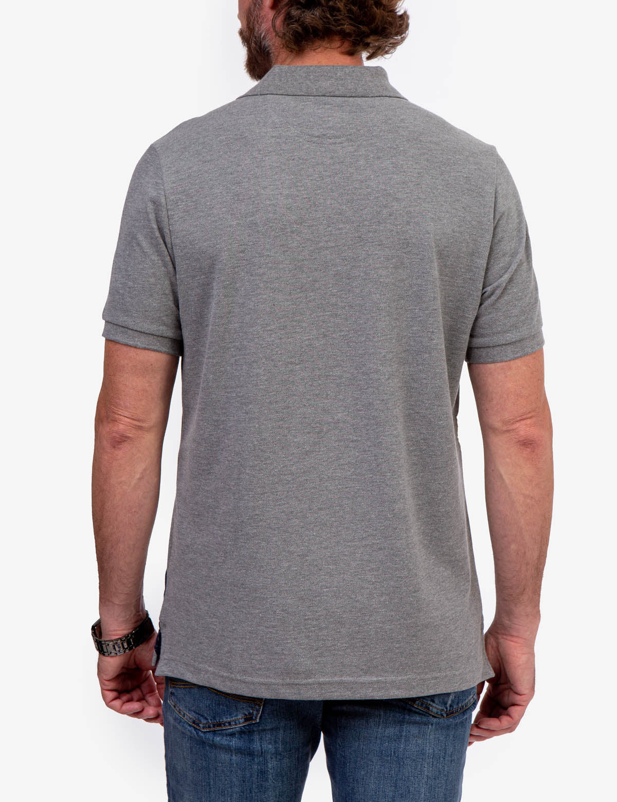 Diagonal Stripe Polo Shirt with Collar & Rib Cuffs | U.S. Polo Assn.