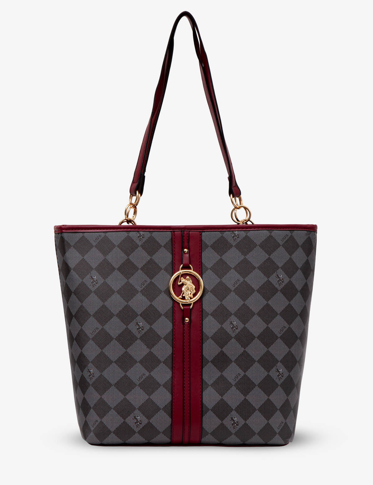 Diamond Medallion Tote Bag | 11in Wide with Adjustable Straps