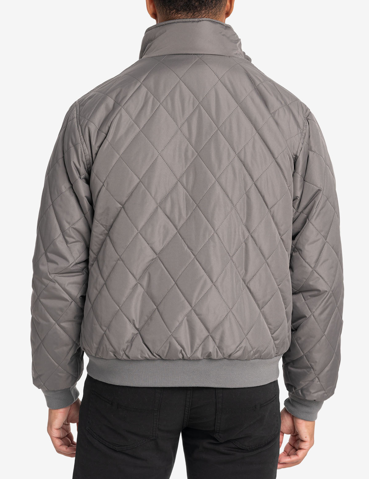 Quilted Fleece Jacket with Diamond Stitching | Warm & Stylish