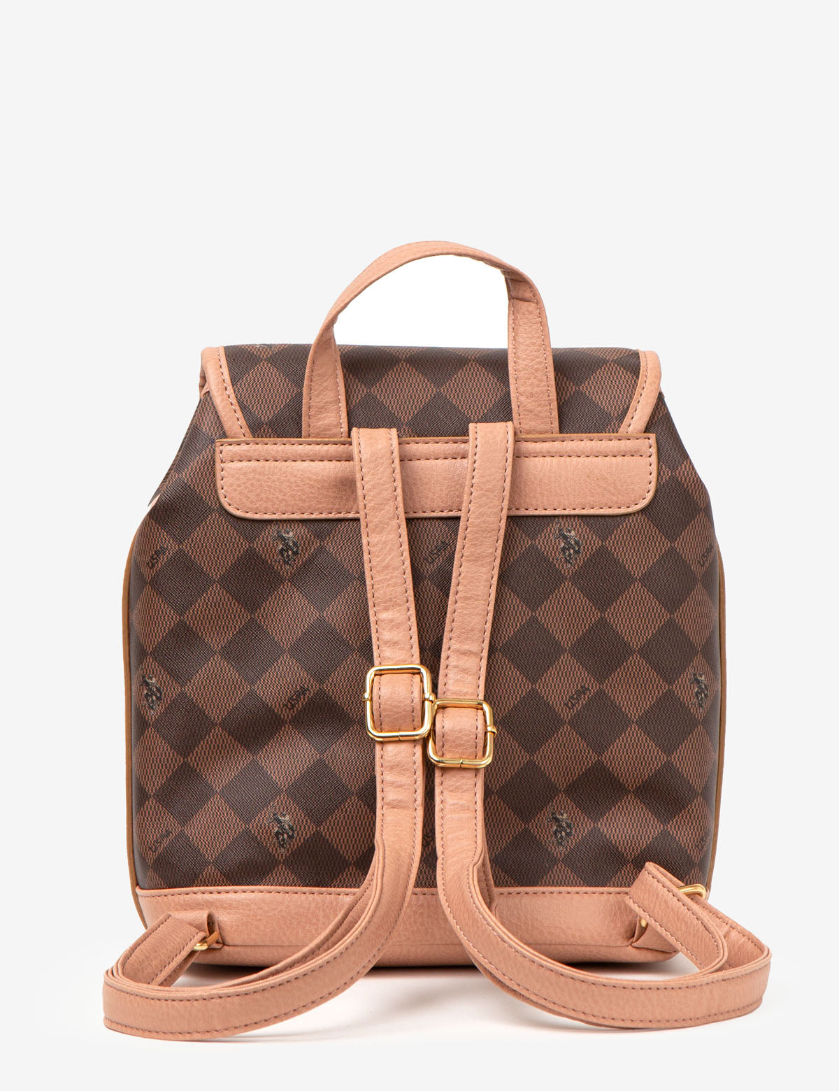 PU Diamond Pattern Backpack with USPA Logo | DIAMOND SIGNATURE