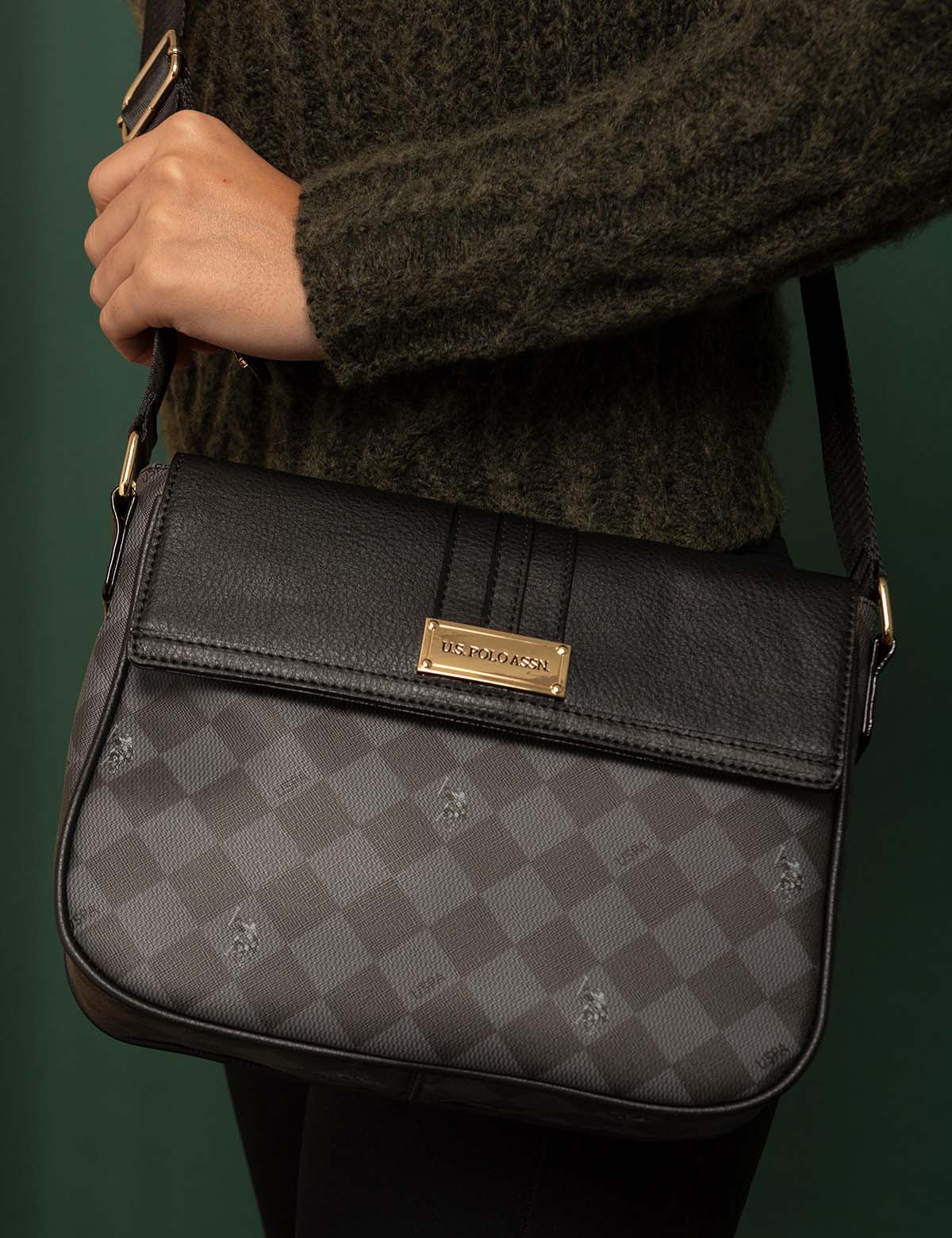 Messenger Crossbody Bag with Adjustable Strap & Snap Flap | U.S. Polo Assn.