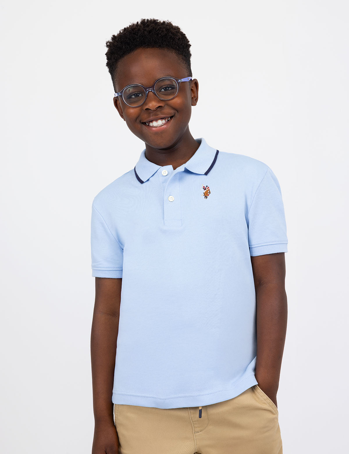 Boys Interlock Polo Shirt | Comfortable & Durable