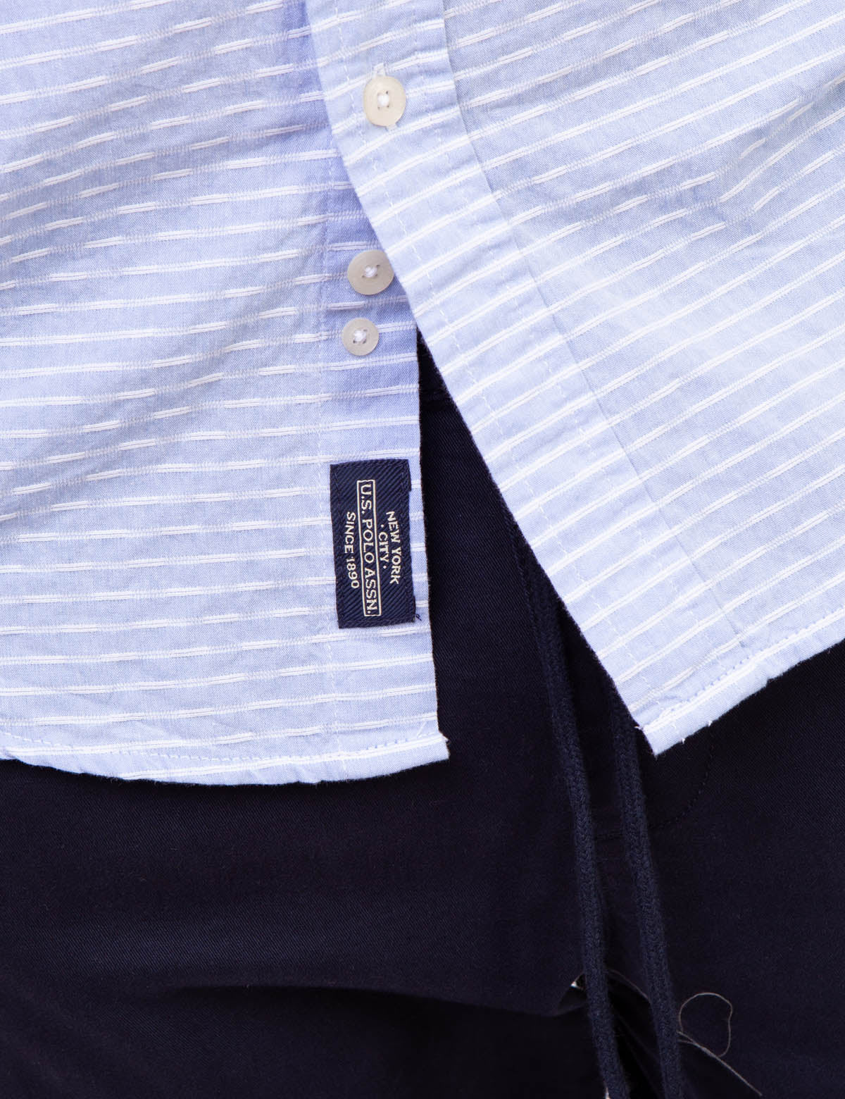 Men's Horizontal Stripe Dobby Shirt | Dobby