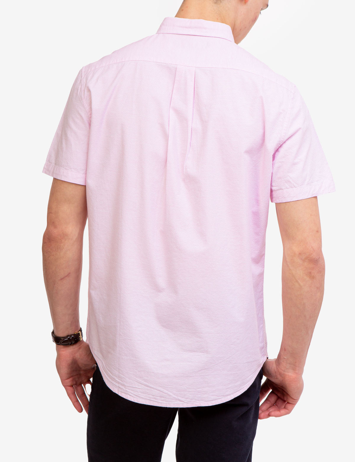 Men's Dobby Pattern Short Sleeve Shirt | U.S. Polo Assn.