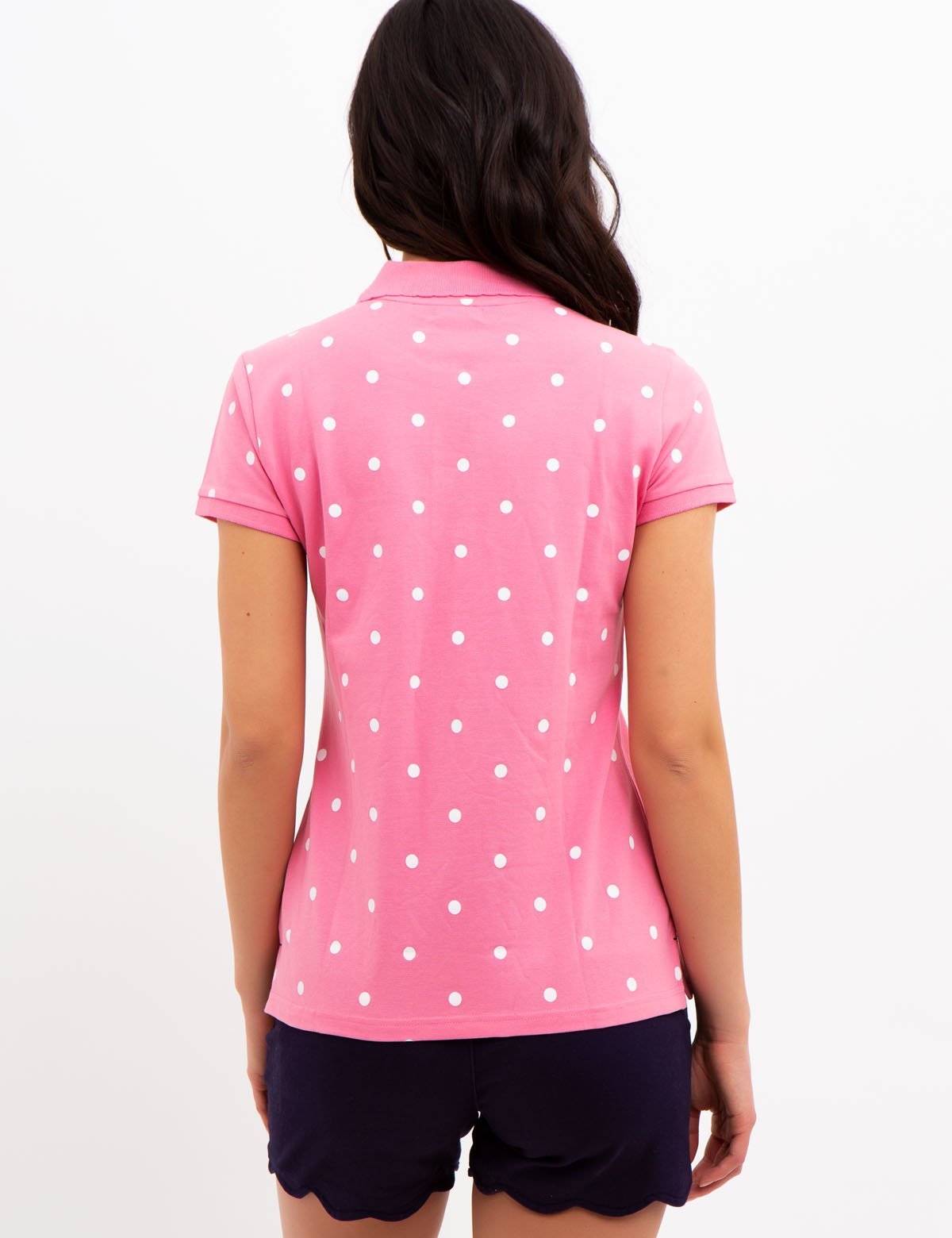 Dot Print Polo Shirt for Men | 95% Cotton & Stretch Fit