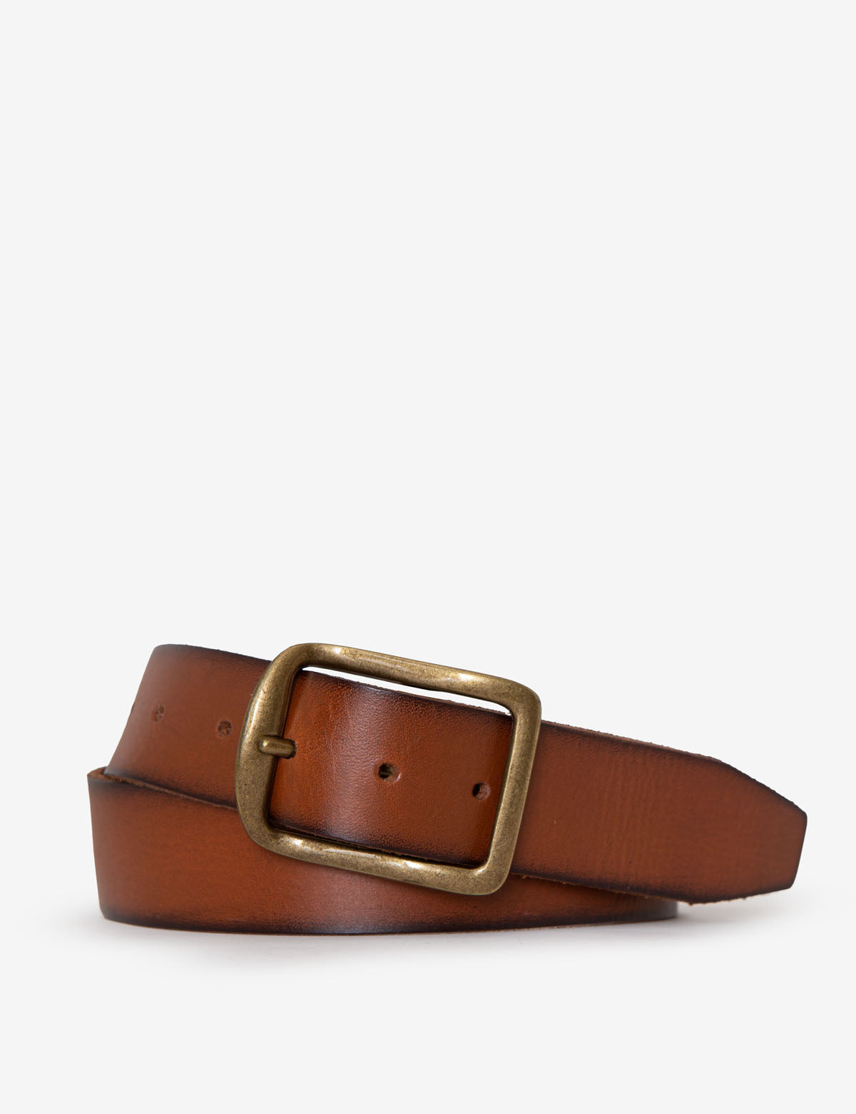 Men's 38mm Burnished Leather Belt | Classic Casual & Dress Wear