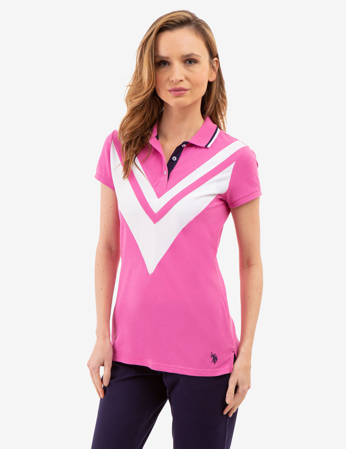 Double Chevron Tipped Polo Shirt | Classic Men's Casual Wear