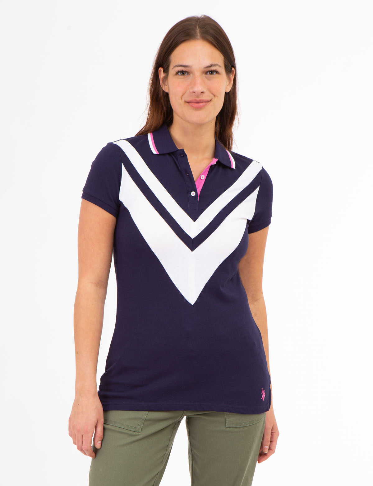Double Chevron Tipped Polo Shirt | Classic Men's Casual Wear