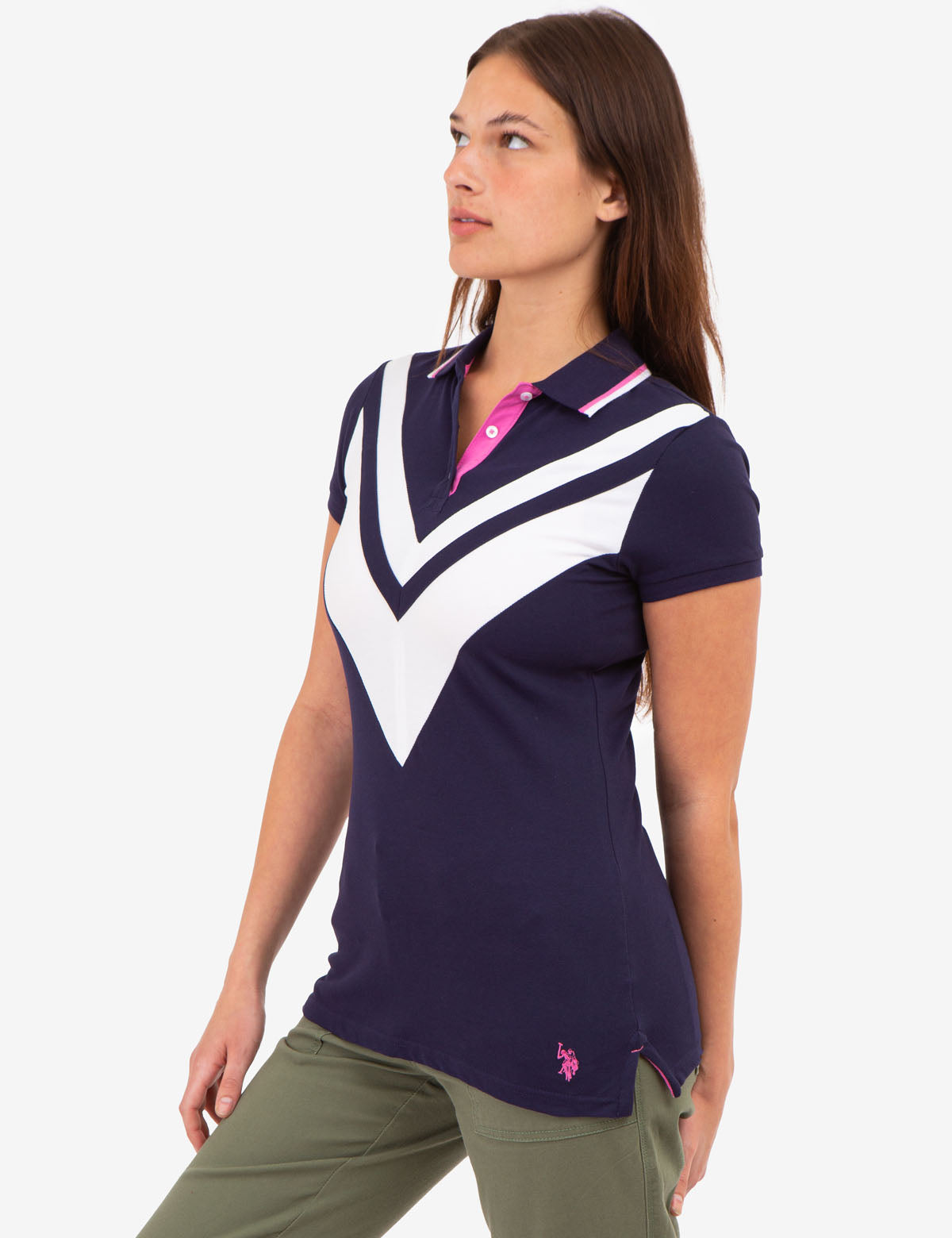 Double Chevron Tipped Polo Shirt | Classic Men's Casual Wear