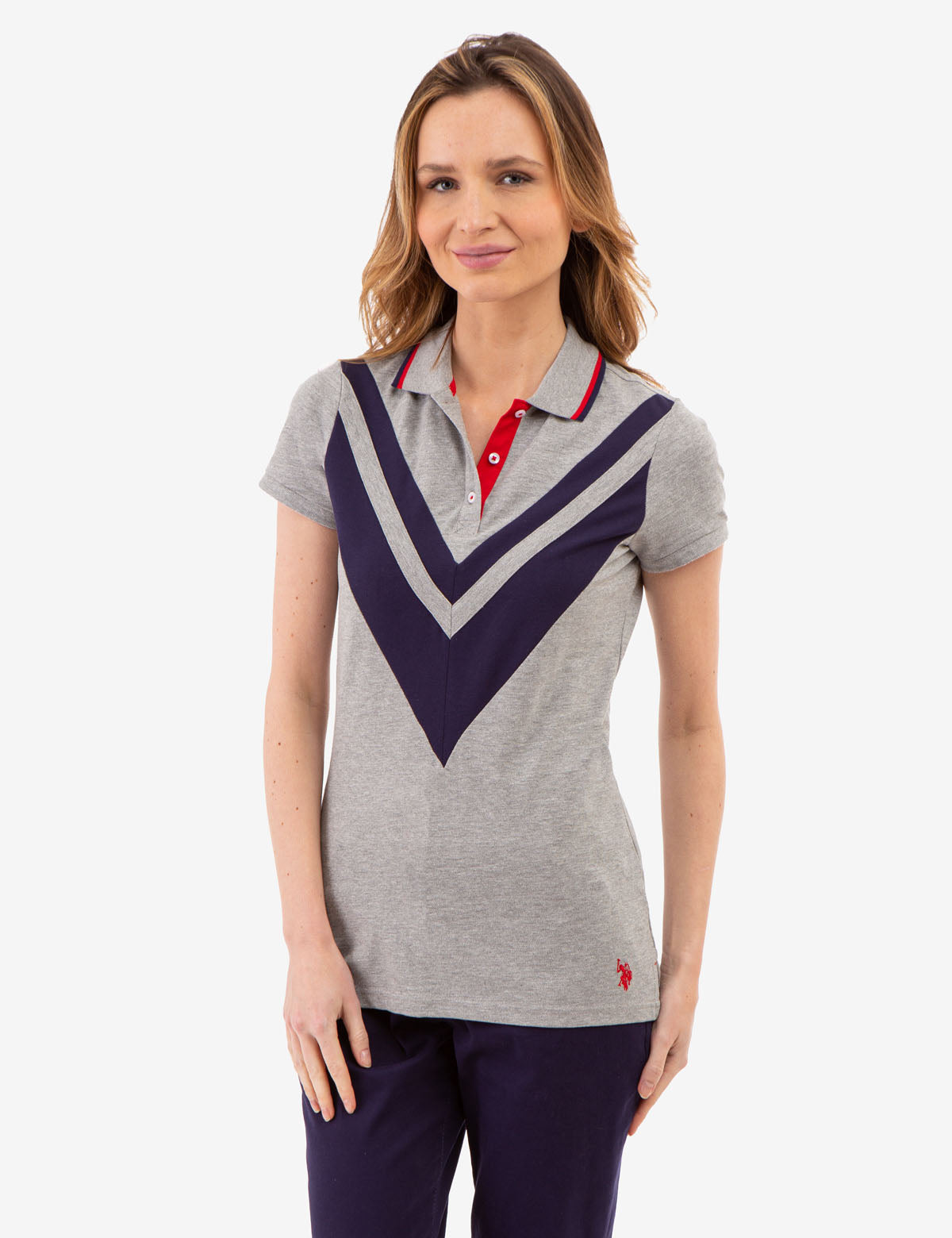 Double Chevron Tipped Polo Shirt | Classic Men's Casual Wear