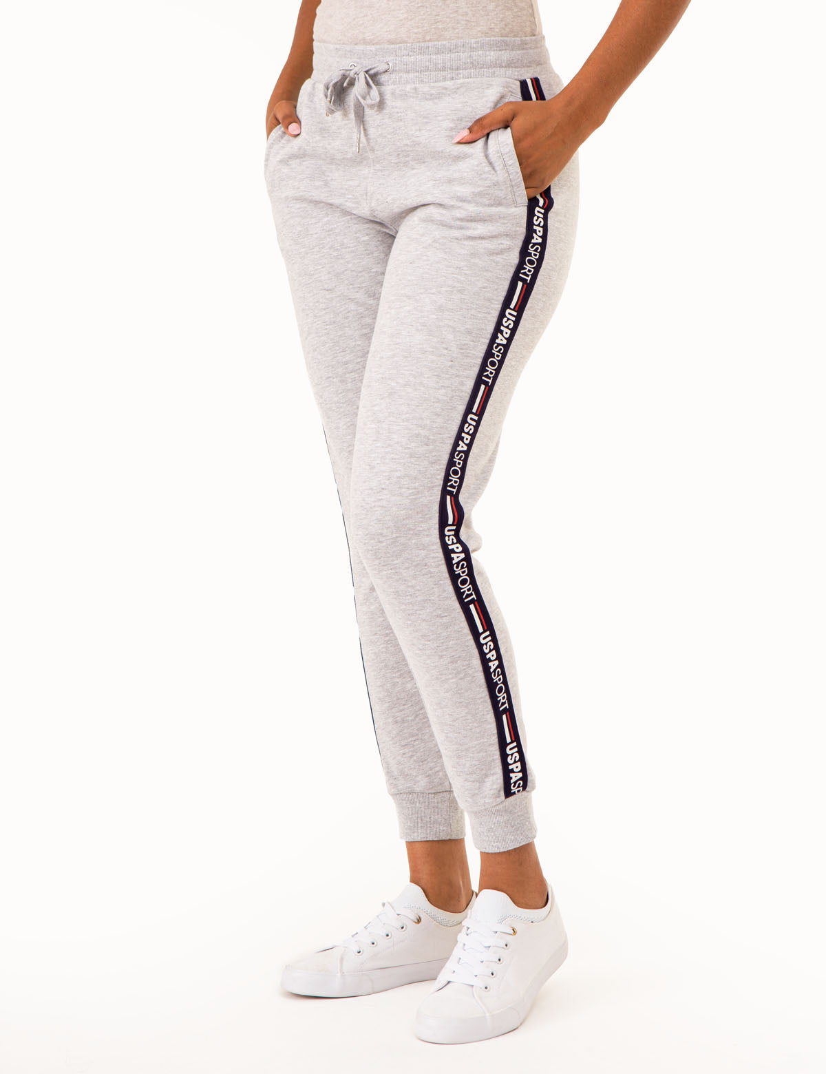 USPA Drawstring Jogger Pants with Artwork Panel | Casual Comfort