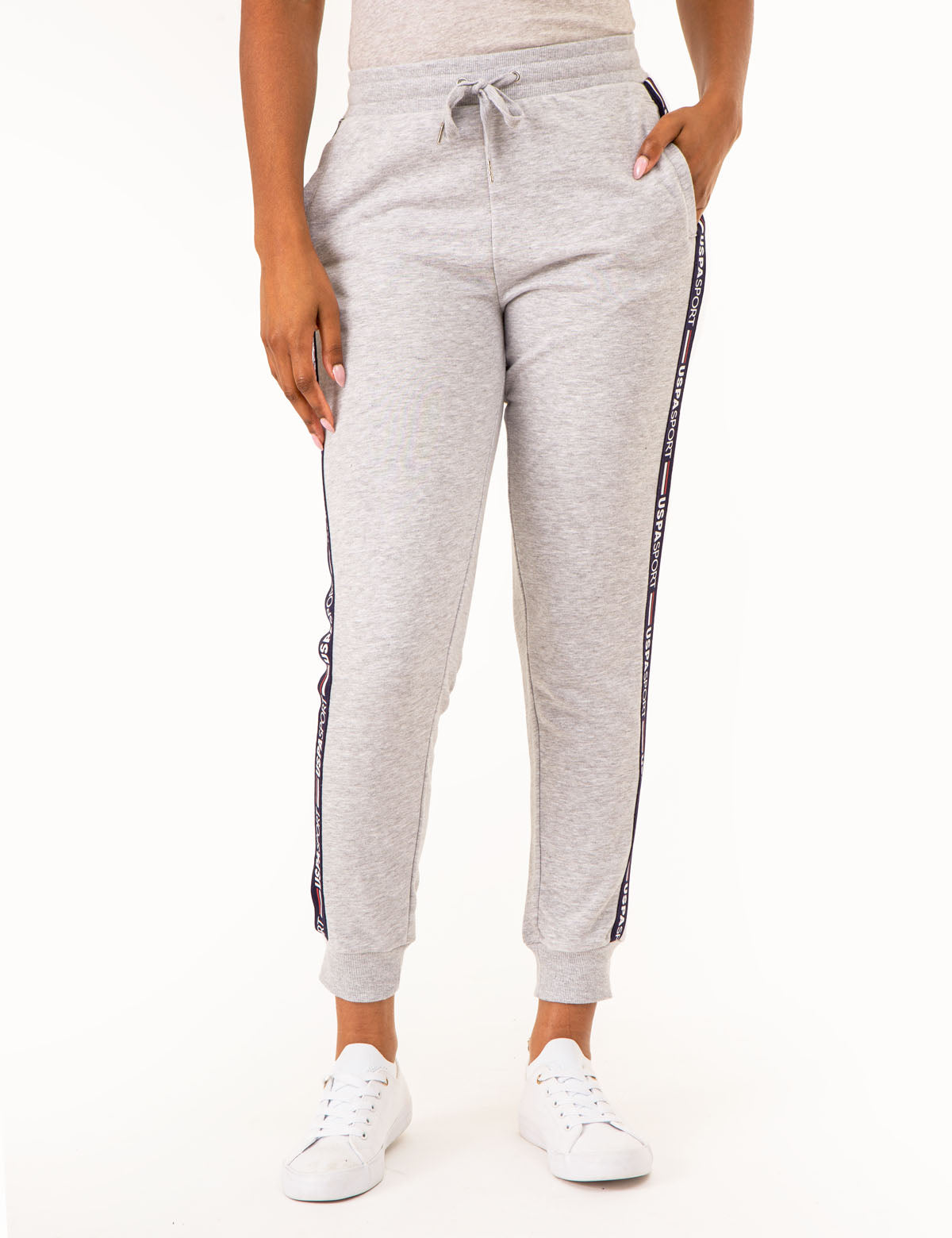 USPA Drawstring Jogger Pants with Artwork Panel | Casual Comfort
