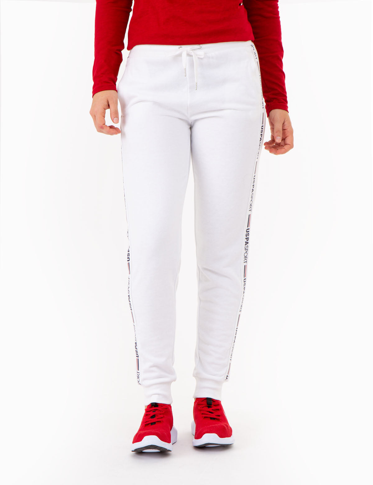 USPA Drawstring Jogger Pants with Artwork Panel | Casual Comfort