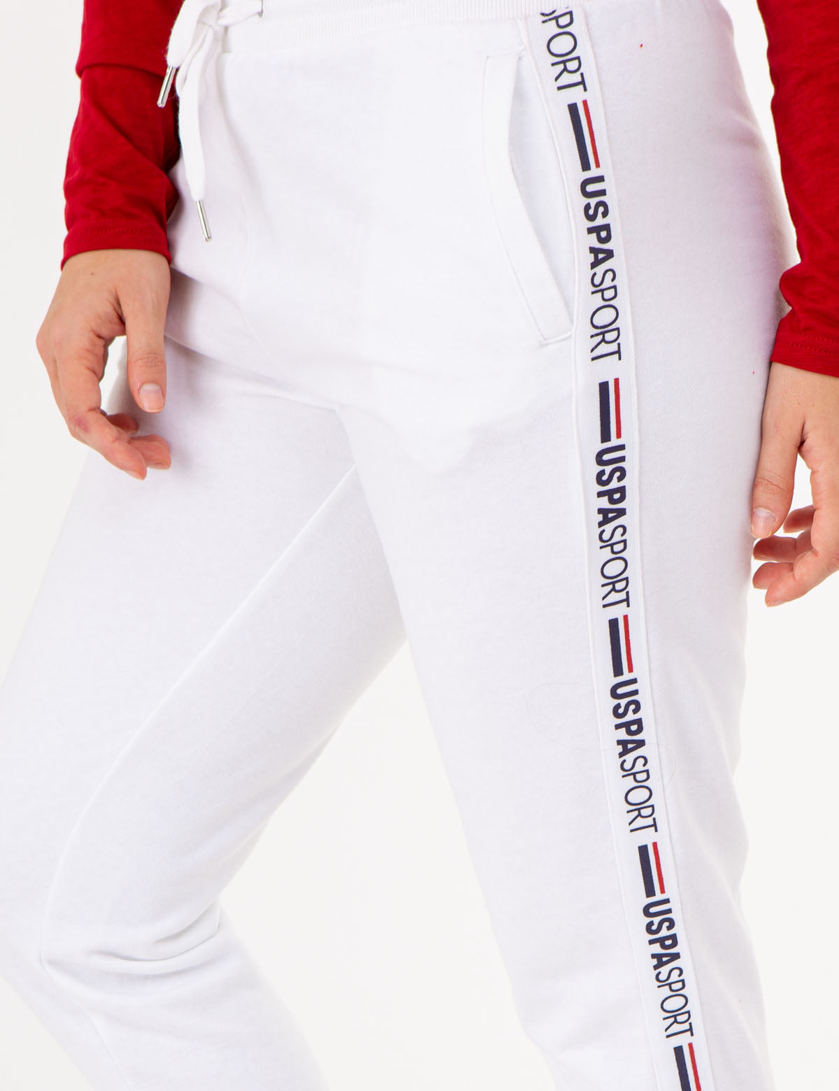 USPA Drawstring Jogger Pants with Artwork Panel | Casual Comfort