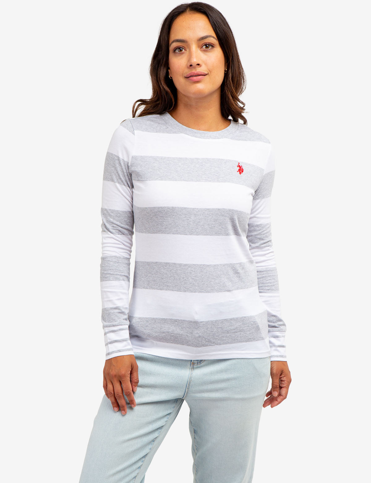 Men's Dual Stripe Long Sleeve T-Shirt | Casual Cotton Tee