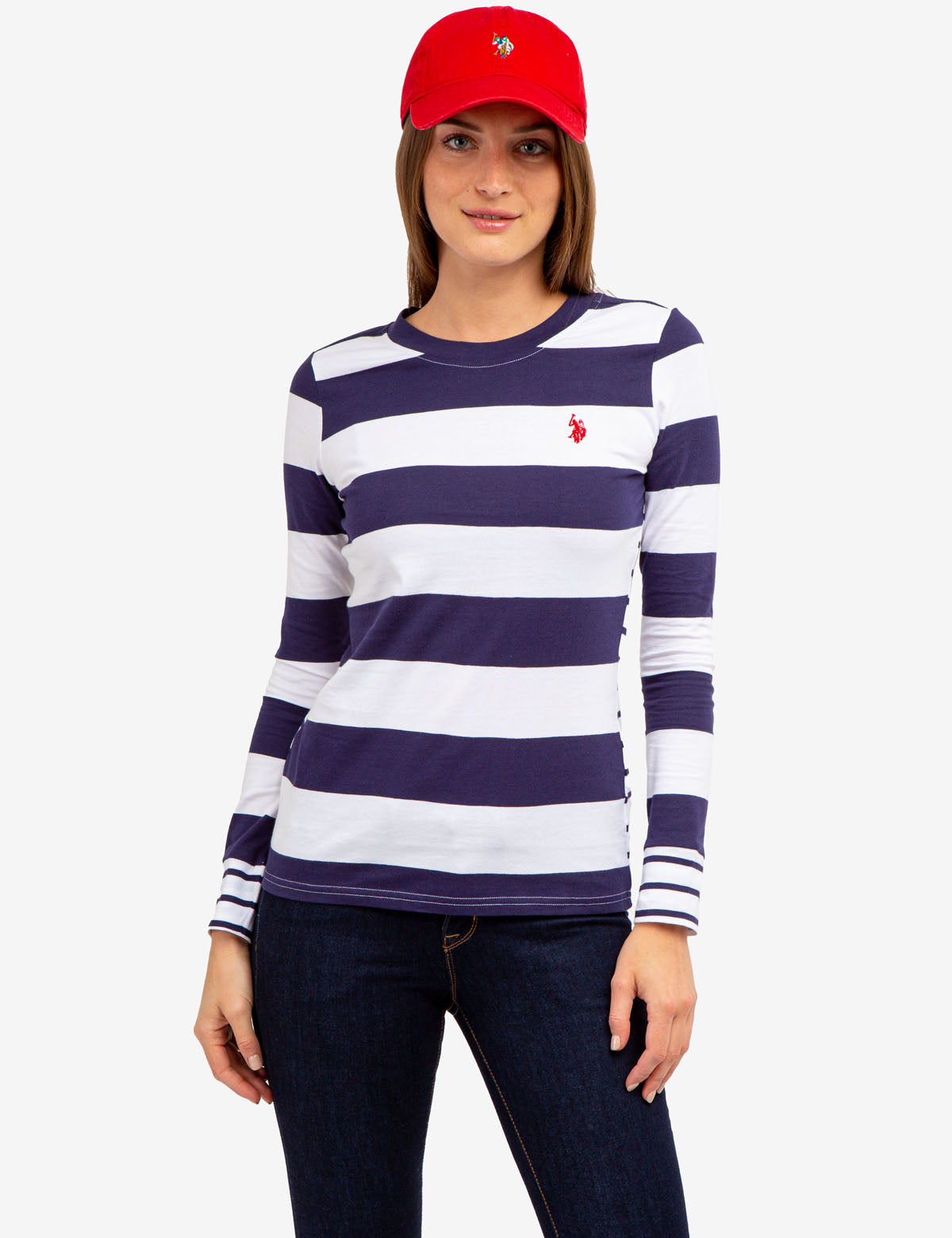 Men's Dual Stripe Long Sleeve T-Shirt | Casual Cotton Tee